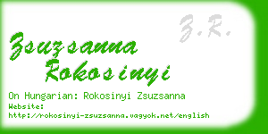 zsuzsanna rokosinyi business card